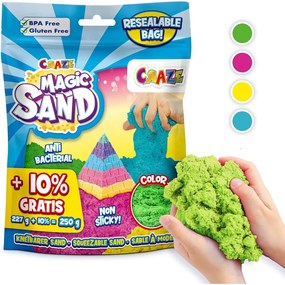 NISIP KINETIC IN PUNGUTA RESIGILABILA 250 G CULORI ASORTATE - CRAZE (CRZ41215)