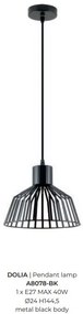 Pendul, Lustra suspendata design industrial DOLIA negru