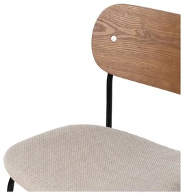 Scaune de dining maro/crem 4 buc. Moe – Ixia