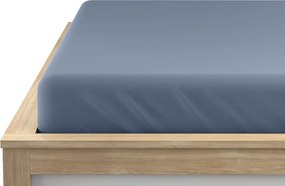 Cearsaf jersey albastru 180 x 200 cm