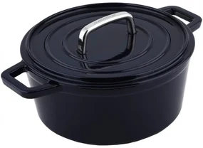 Cratita CS Alpen Dark Blue, fonta emailata, 14 cm
