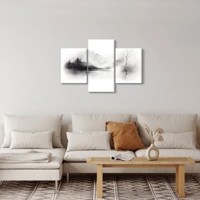 Tablou - pictură cu cerneală de peisaj (90x60 cm)