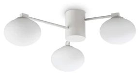 Lustra aplicata design modern Hermes pl3 d60 alba