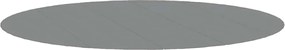 vidaXL Acoperire geotextil piscină, gri deschis, Ø550 cm, poliester