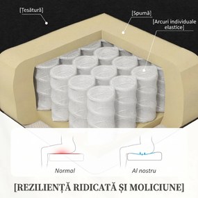 HOMCOM Fotoliu Relax Rabatabil Manual 160° cu Suport pentru Picioare, Fotoliu Ergonomic Tapițat cu Aspect de In pentru Dormitor, Birou, Living și Sufragerie, Negru | Aosom Romania