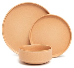 Set 12 vase din gresie Bonami Selection Malia, portocaliu cărămiziu