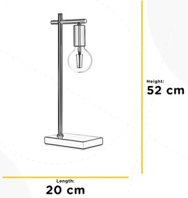 Lampă de masă ONLI CROSS 1xE27/22W/230V 52 cm