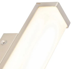 Lampă de perete pentru baie din oțel 32 cm cu LED inclus IP44 - Cascada