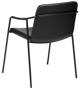 Scaun de dining din piele artificială DAN-FORM Denmark Boto, negru