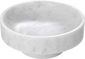 Bol/ Obiect decorativ din marmura Santiago alb 114611 HZ