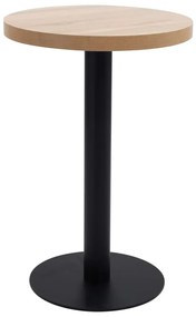 vidaXL Masă de bistro, maro deschis, 50 cm, MDF