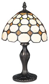 Lampă de masă cu abajur din sticlă vitrată Tiffany MARVEL 1xE14/40W/230V Rabalux 8072