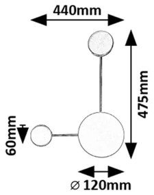 Aplică LED Rabalux 71274 AMADEO LED/7W/230V 3000K