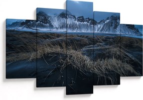 Tablou cu priveliște spre vărfurile Islanda (150x105 cm)