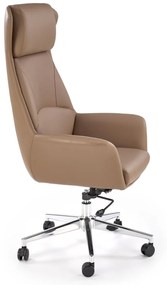 Scaun de birou Ederson piele ecologica cappuccino H131 cm