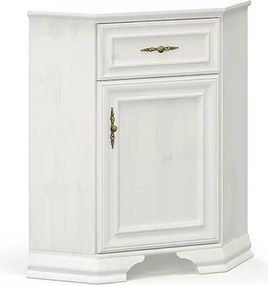 Comoda pin alb anderson IRYS, PAL laminat, 59x59x89 cm