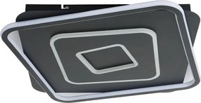 Brilagi - Plafonieră LED dimabilă IRIS LED/98W/230V 50x50 cm neagră + telecomandă