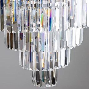 Lustră de cristal pe lanț Brilagi MOZART 5xE14/40W/230V crom lucios