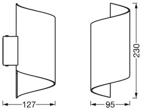 Aplică LED dimabilă SMART+ TWIST LED/12W/230V Wi-Fi albă Ledvance