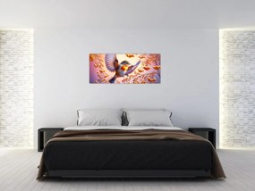 Tablou - Pasăre cu scoruș (120x50 cm)