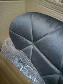 OFERTA Scaun de birou gri AVOLA VELVET de calitatea a II-a.