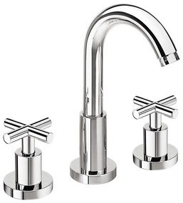 Sapho - Baterie pentru lavoar AXIA, montaj pe 3 găuri, 23,8 cm, crom lucios