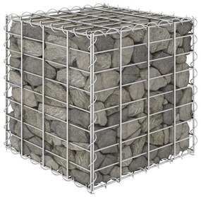Strat inaltat cub gabion, 40 x 40 x 40 cm, sarma de otel 1, 40 x 40 x 40 cm