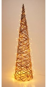 Decorațiune de Crăciun pentru exterior Conulluminos, 80 x 20 cm, 300 LED-uri, alb cald, 80 cm