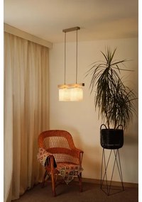 Lustră pe cablu Brilagi FOREST 2xE27/15W/230V pin/maro/crem