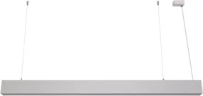 Lustră LED suspendată pe cablu, 55W, 230V, 3000/4000/6500K, 120 cm, albă