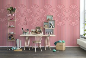 Fototapet, Happy Hills, Bubble Gum, Rebel Walls