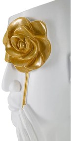 Vază albă din polirășină 27 cm Fiore – Mauro Ferretti