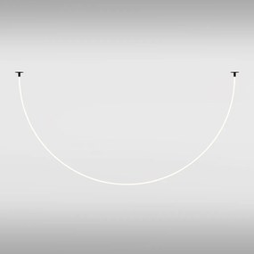 Lustra LED incastrabila tavan fals design modern Tau negru