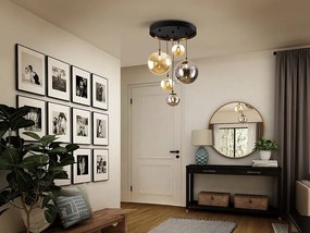 Lustra suspendata cu 5 pendule design modern Dark
