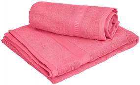 1x prosop mare CLARYSSE ELEGANCE 70x140 cm + 1x prosop CLARYSSE 60x110 cm 100% bumbac, coral