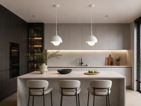 BRILAGI - Lampă suspendată cu cablu COSMO 1xE27/60W/230V Ø 18 cm albă