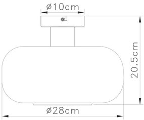 Lustră aplicată GIUSEPPE 1xE27/40W/230V transparent Globo 15566DA