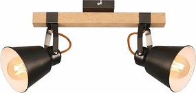 Spot RETRO 2xE27/40W/230V, maro