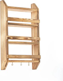 Raft 281MST2318, stejar, lemn, 29x10x58 cm
