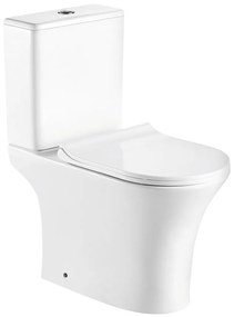 Toaletă compactă monobloc Makalu cu spătar și scaun