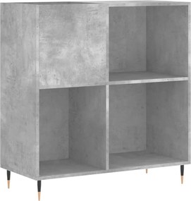 vidaXL Dulap pentru discuri gri beton 84,5x38x89 cm lemn compozit