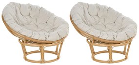 Set 2 buc fotolii de grădină Shigeki (natural) . 1075735