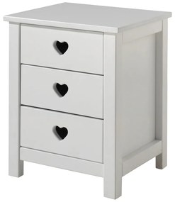 Noptieră pentru copii Vipack Amori, alb