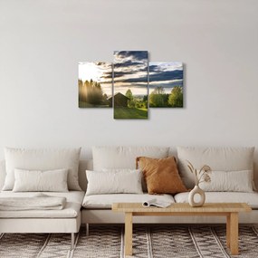 Tablou cabana în pădure (90x60 cm)