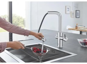 GROHE 31539000 - Baterie pentru chiuvetă BLUE HOME, pipa în L, crom lucios