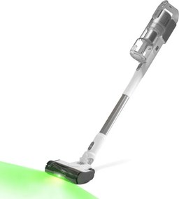 Aspirator vertical Levoit VortexIQ LSV-V221-VEU, 210 W, 0,85 l, 50 min, 3 trepte de putere, Lumina verde la peria NeoSight™, Filtru HEPA cu 5 trepte, Cap rotativ la 180°, Alb/Argintiu