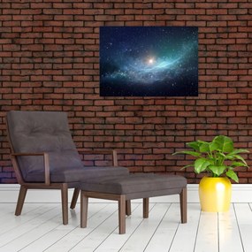 Tablou pe sticlă - Stele și nebuloase (70x50 cm)