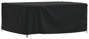 Husa mobilier de gradina, negru, 200x165x80 cm, oxford 420D