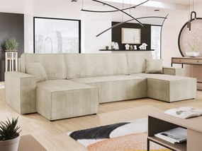 Colțar în formă de U Kasuna U (crem + Negru) (cu sp. depozitare). Promo -17%. 1104911