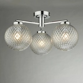 Där Lighting WAY5350 - Lustră aplicată pentru baie WAYNE 3xG9/3W/230V IP44 crom
